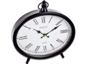 table clock “Paris”, metal, black, 30 x 31 x 6cm