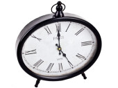 table clock “Paris”, metal, black, 30 x 31 x 6cm