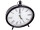 table clock “Paris”, metal, black, 30 x 31 x 6cm