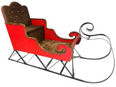 Weihnachts-Schlitten XXL, L 255 x B 98 x H 160cm
