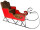 Weihnachts-Schlitten XXL, L 255 x B 98 x H 160cm