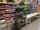 market cart tall, 3 tiers, wood, gray-washed, 90 x 50 x h 157cm