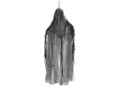 fantôme suspendu, noir/gris, sans visage, h 46cm