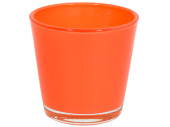 tealight holder "color" 7cm orange
