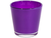tealight holder "color" 7cm dark purple