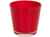 tealight holder "color" 7cm wine red