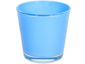 tealight holder "color" 7cm sky blue