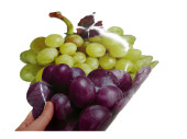 affiche 2D "grappe de raisin" vert/rouge