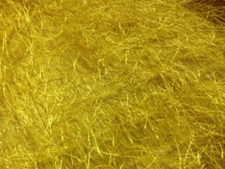Stoff Yeti langflor 110cm gelb