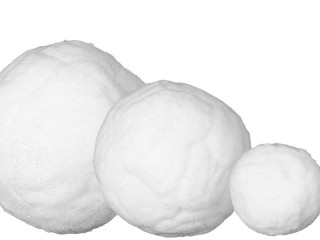 Schneeball "Cotton" mit Glitter versch. Grössen