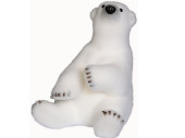 ours blanc "Polar" assis 31cm