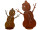 snowman "Kurti" metal rust look var. sizes