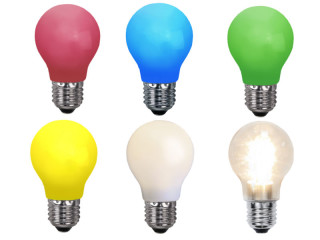 ampoules DEL E27 diff. couleurs