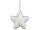 étoile "pelage" blanc Ø 23cm