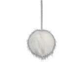 Kugel "Fell" weiss Ø 10cm