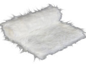 tissu "pelage" 150cm blanc