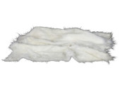 tissu "pelage" l 150cm blanc