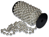 corde de perles 10m Ø 14mm argent
