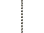 corde de perles 10m Ø 14mm argent