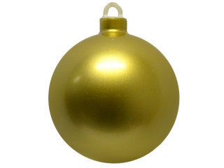 boule de Noël plastique or Ø 10cm chrome 1 pièce