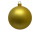Christmas bauble gold Ø 10cm satin 1 piece