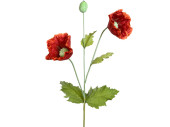 fleur pavot XXL rouge