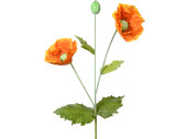 fleur pavot XXL orange