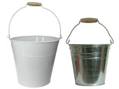 bucket "zinc" in var. colors and sizes