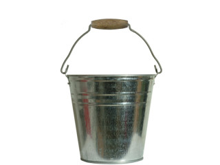 bucket "zinc" zinc color h 21,5 x Ø 22,5cm