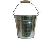 bucket "zinc" zinc color h 25,5 x Ø 26,5cm
