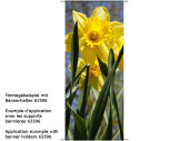 Textilbanner "Narzisse / Osterglocke" 75 x 180cm