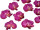 Orchideenblüten "Babylon" 12 Stück violett