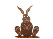 bunny metal rust look 50cm