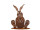 bunny metal rust look 50cm
