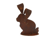 bunny "floppy ears" metal rust look 24cm
