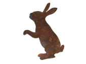bunny "free standing" metal rust look 30cm