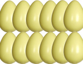 eggs medium 17cm 12 pcs. yellow