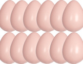 eggs medium 17cm 12 pcs. pink