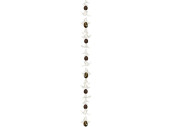 egg garland with brown eggs and feathers 150cm