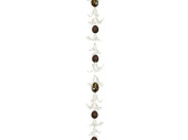 guirlande doeufs bruns avec plumes 150cm