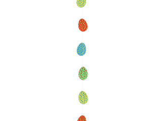 chain with Easter eggs carton dotted 200cm