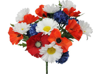 bouquet des fleurs de prairie 35cm