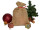 Jutesack natur mit Kordel 25 x 18cm