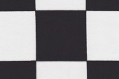 fabric checked racing black/white 140cm