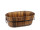 cuve de bois ovale 38 x 22 x h 15cm