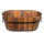 Kübel / Bottich aus Holz oval 44 x 25 x H 18cm