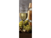 bannière textile verre de vin 75 x 180cm
