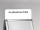 attachment plate white for poster stands