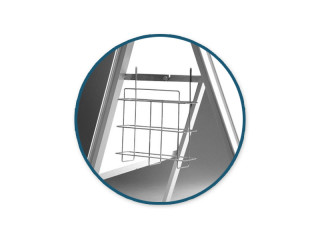 panier pour brochure A4 pour des stands daffiches