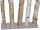 stand straight for 5 birch trunks 65 x 18cm